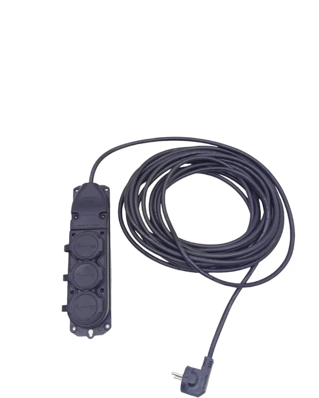 3LÜ 10 MT UZATMA KABLOSU ÇANTALI KAUÇUK PRİZ 3X1.5 CCA KABLO (4745)