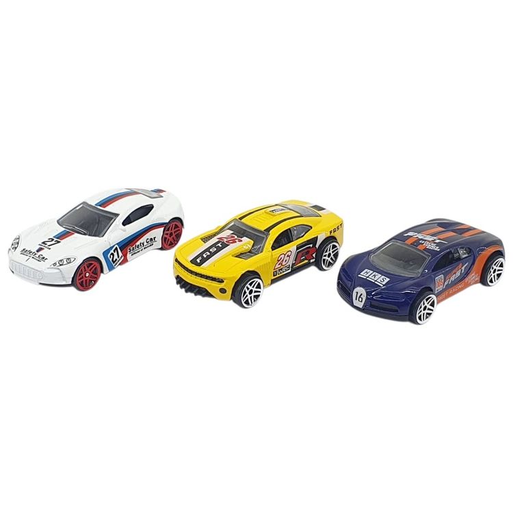 3'lü Araba Yarış Seti - Die Cast - DS045