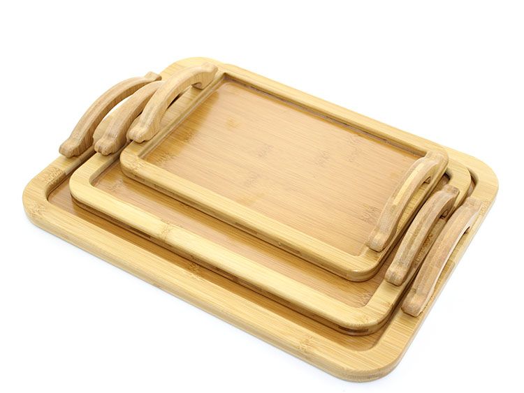 3'lü Bambu Tepsi Model 3