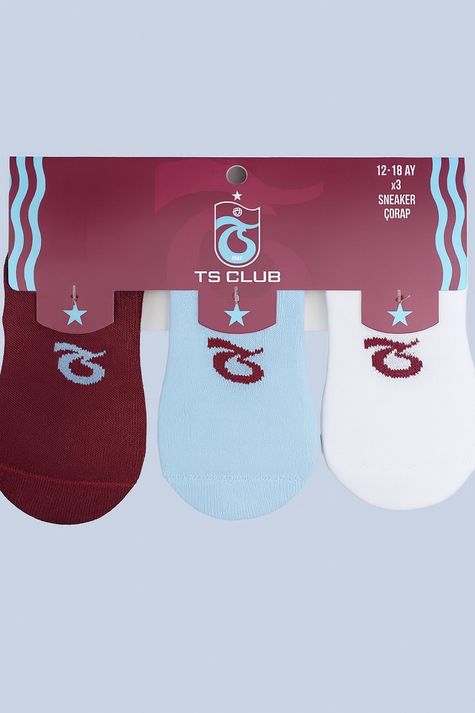 3'lü Bebek Sneaker Çorap