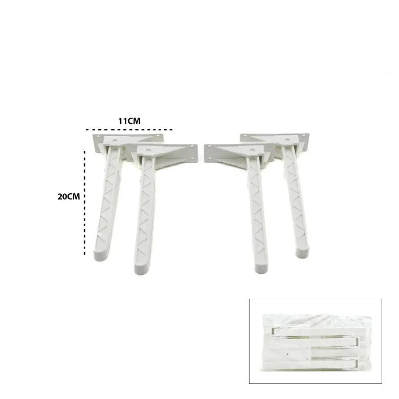 4 ADET BEYAZ SOFRA AYAK KOMPLE PLASTİK 20CM AÇ KAPA (4745)
