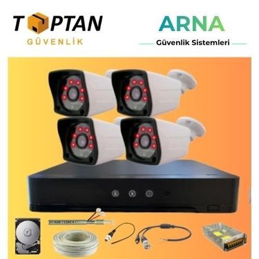 4 Irled Kameralı 250GB HDD Dahil Güvenlik Seti