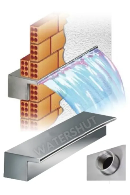 400WATT-500MM Watershut 500Mm Duvar Şelalesi + 400 Watt Dalgıç Pompa Seti