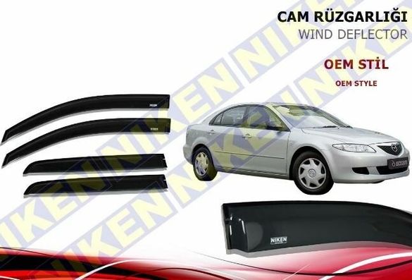 40584673 Mazda 6 Cam Rüzgarlığı 2002-2007 Arası Niken Kromsuz Model