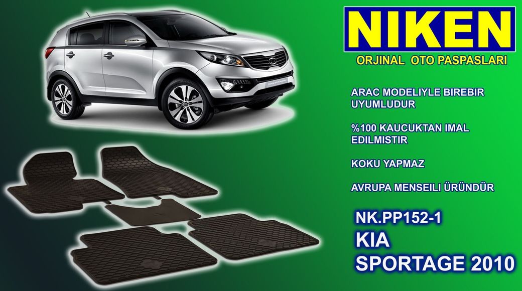 40992656 Kia Sportage Paspas 5'li Kauçuk Oem Germany 2010-2015 Arası Niken