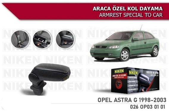 41038081 Opel Astra G Araca Özel Kol Dayama Kolçak 1998-2003 Arası Niken