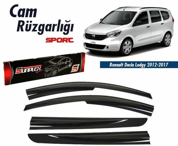 42527999 Dacia Lodgy Mugen Cam Rüzgarlığı 2012-2019 Arası 4'lü Sunplex