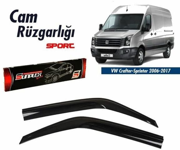 42528064 Mercedes Sprinter Mugen Cam Rüzgarlığı 2006 Sonrası 2'li Sunplex