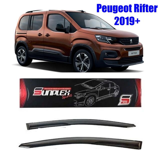 42528110 Peugeot Rifter Mugen Cam Rüzgarlığı 2019 Sonrası 2'li Sunplex