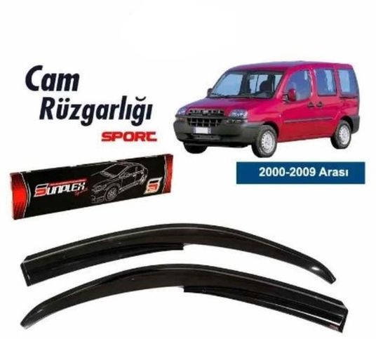 42528217 Fiat Doblo 1 Mugen Cam Rüzgarlığı 2000-2009 Arası 2'li Sunplex