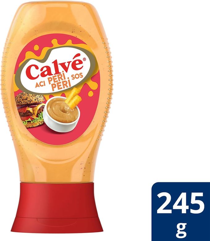 447758963 Calve Sos Acı Peri Peri Hafif Orta Acı 245 Gr 4 Adet