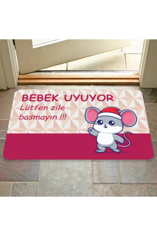 4561584b44651001 Lütfen Zile Basmayın Yazılır Dekoratif Dış Kapı Önü Ve Iç Mekan Paspası Yıkanabilir