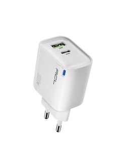 45Watt, Pd3.0 + Qc3.0, 1Xusb-A 1Xusb-C Çıkışlı Duvar Şarj Aleti