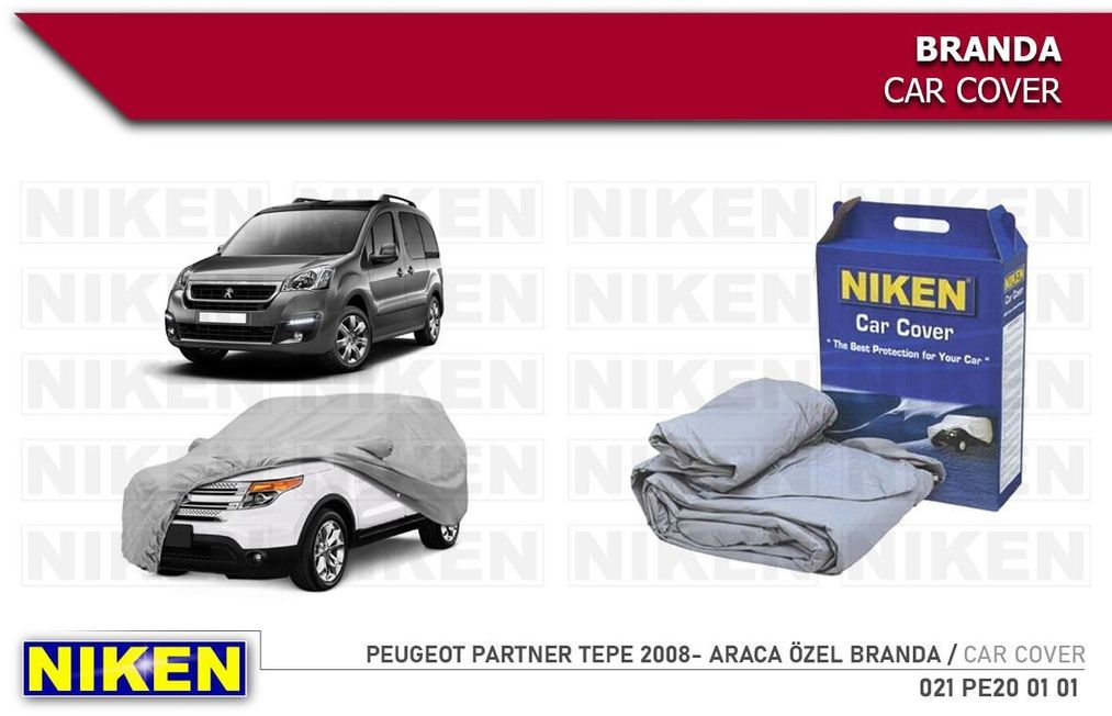 47620897 Peugeot Partner Tepee Araca Özel Üretim Oto Branda Araç Örtüsü 2008 Sonrası Modeller Niken