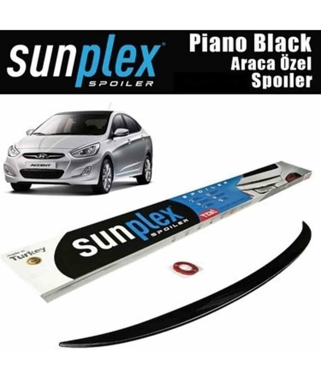 48444886 Hyundai Accent Blue Spoiler Piano Black 2011-2018 Arası Modellere Uyumlu Sunplex