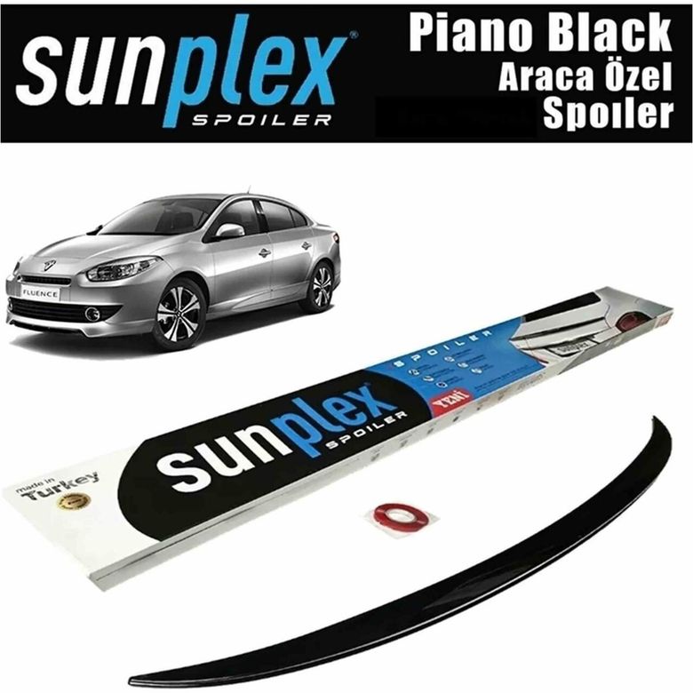 48444902 Renault Fluence Spoiler Piano Black 2009-2016 Arası Modellere Uyumlu Sunplex