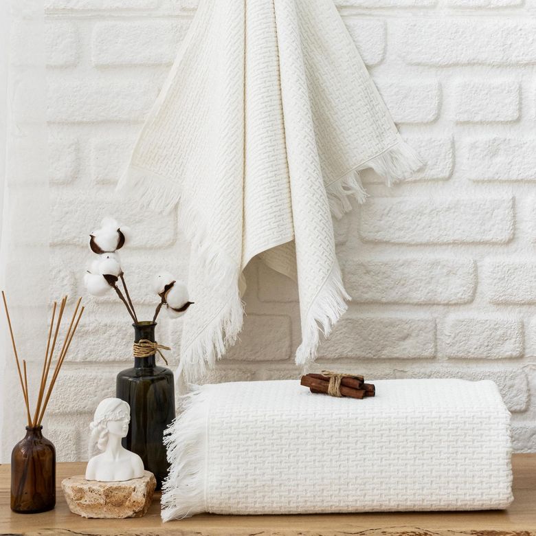 ₺499,00-** Schafer Home Polly Havlu 50X90 Cm-Krem