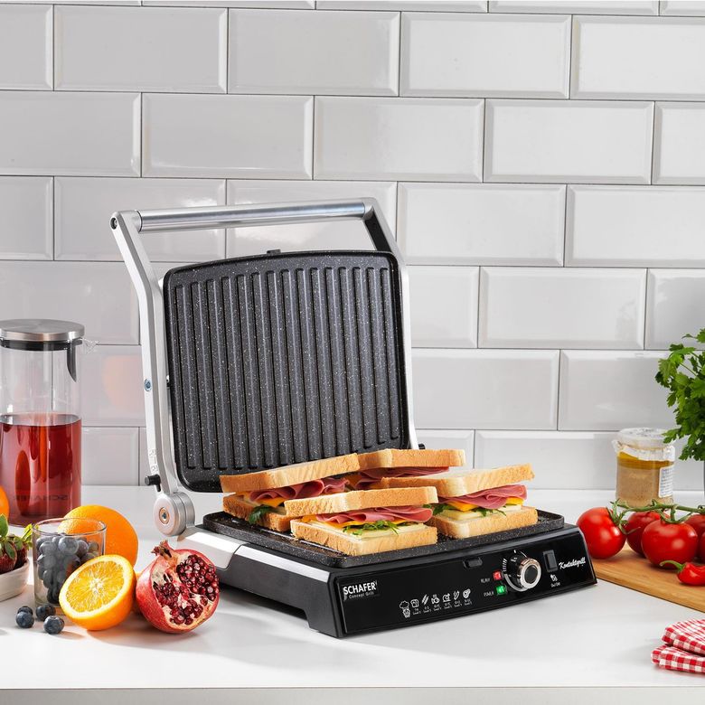 ₺4.999,00.- Schafer Concept Grill Tost Makinesi-Inox