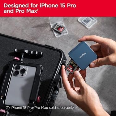 4Berry 131614877 Pro-Cınema Cfexpress Tip B Kayıt Cihazı, Magsafe Uyumlu İphone 15 Pro/pro Max İçin, 4K Prores Kayıtları, Usb-C Bağlantısı, Manyetik Sabitleme, Yüksek Veri Aktarım Hızı