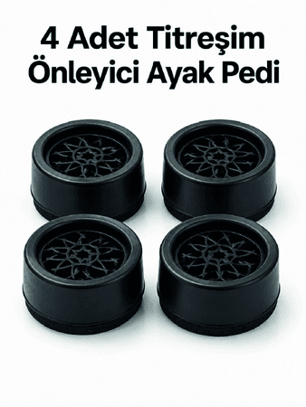 4'lü Set Çamaşır Makinesi Titreşim Önleyici Ped