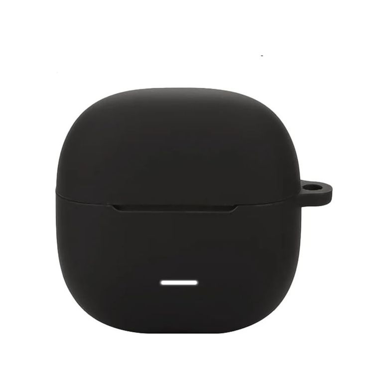 4moms 131617246 Nanospace Xiaomi Redmi Buds 6 Lite İle Uyumlu Kancalı Renkli Silikon Kılıf Siyah