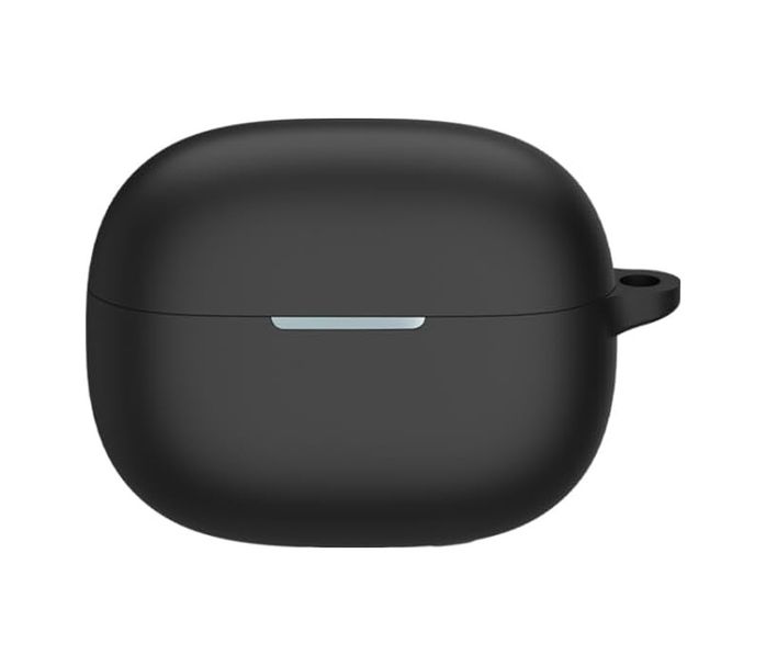 4moms 131617952 Xiaomi Redmi Buds 5 Pro İçin Kulaklık Kılıfı Extra Kalın Yapılı 360 Koruma Sağlayan Toz Koruma Tıpalı Darbelere Karşı Dirençli Taşıma Askılı Silikon Koruyucu Siyah