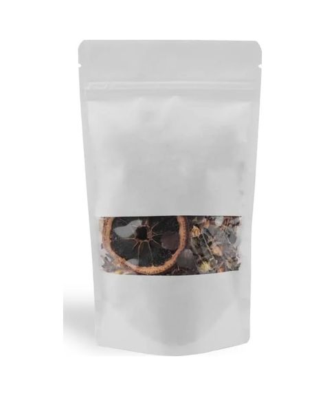 4moms 57855210125108480184975 Beyaz Kraft Pencereli Doypack Dik Duran Ambalajlar 50 Li Paket, Şeffaf Pencereli, Kilitli Ziplock Ve Kolay Açma Çentikli, Çok Amaçlı Gıda Saklama Ambalajı 13X22,5 Cm 4296
