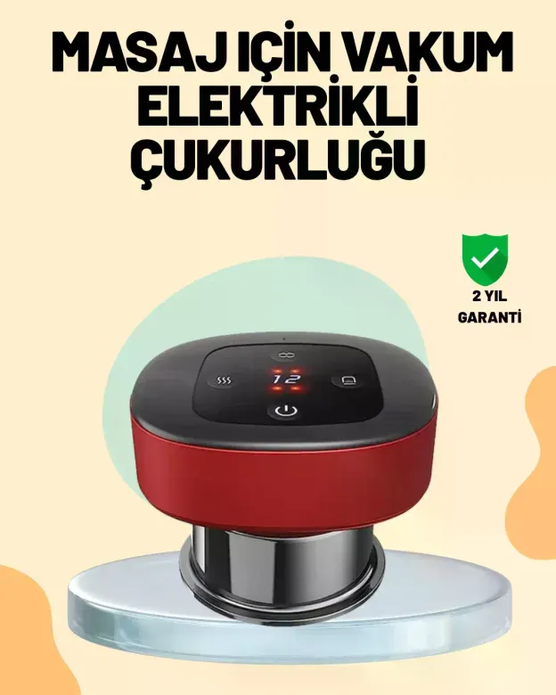 4’ü 1 Arada Elektrikli Çukurluk Masaj Seti Isı Masaj ve Kırmızı Işık