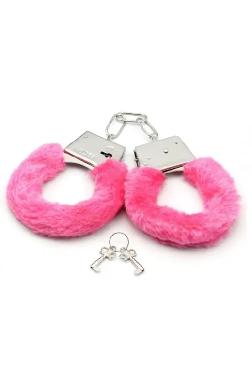 4USALL 24242401801 Pembe Peluş Kelepçe Bdsm Fetish Fantasy