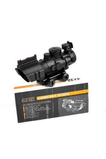 4x32 Kırmızı Işıklı Av Dürbünü 4x32 Nişangah