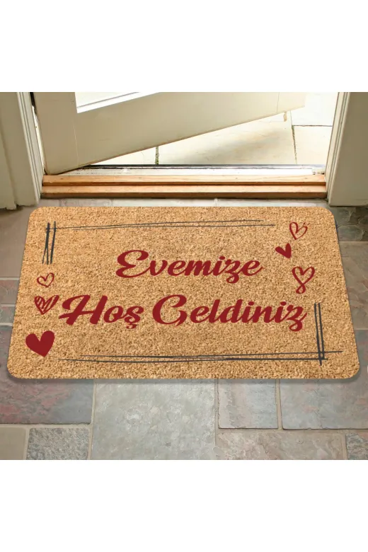 500 Hoş Geldiniz Yazılır Coco Görünümlü Dekoratif Dış Kapı Önü Ve Iç Mekan Paspası