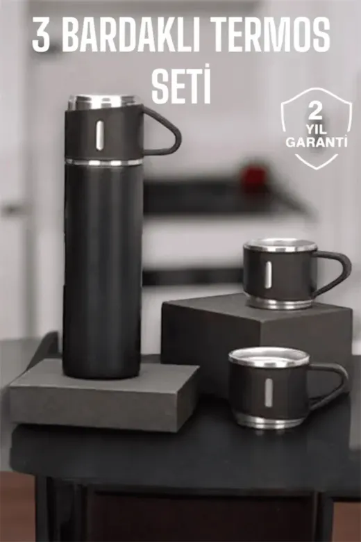 500 ml Kapasiteli Taşınabilir Basınçlı Termos Seti Günlük Kullanım için İdeal