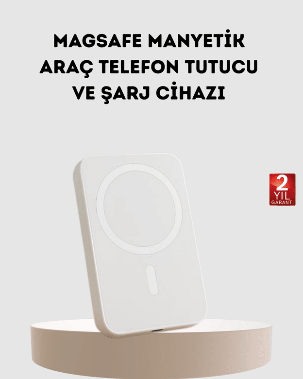 5000mAh Manyetik Powerbank – iPhone Serisi İçin Taşınabilir Kablosuz Şarj Cihazı