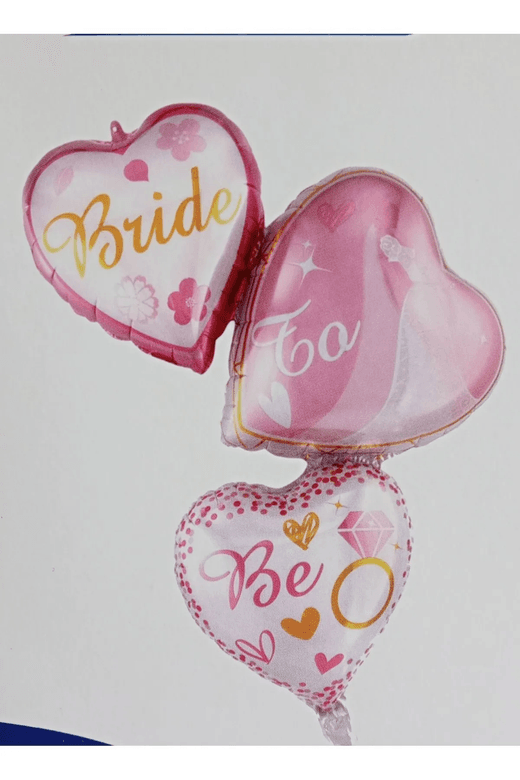 50302024 İkm Group  Bride To Be 3 Katlı Kalp Folyo Balon 1 Adet