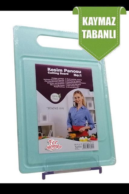 5210557 Kesme Tahtası Kaydırmaz Plastik Kesme Sunum Tahtası Pratik Kesim Panosu 160X245 Mm Royaleks-Fr-107 Diğer
