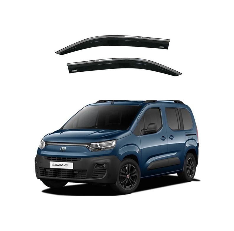 52777674 Fiat Doblo Kromlu 2'li Cam Rüzgarlığı Niken 2019+ Sonrası Uyumlu