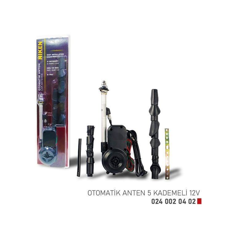 52777712 Otomatik Anten 5 Kademeli 12V Niken