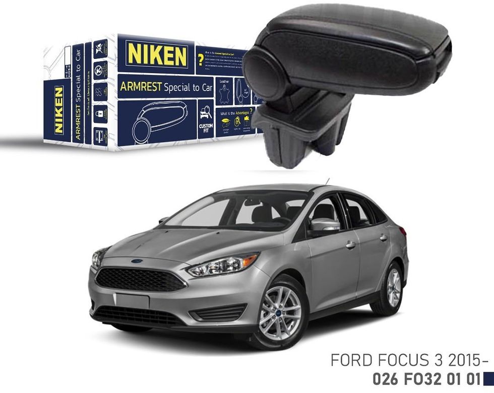 54295218 Niken Ford Focus Iıı 2015+ Sonrası Araca Özel Kol Dayama Siyah