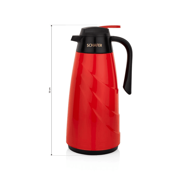 ₺549,00 Schafer Kitchenhouse Mimoza Cam Termos 1,5 L-Kırmızı