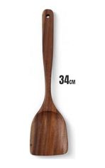 57855210126346180184975 Doğal Akasya Ağacından El Oyması Servis Çatalı 26Cm Antibakteriyel, Dayanıklı Ve Çevre Dostu Ahşap Kaşığı Şık Ve Uzun Ömürlü Mutfak Gereci Akasya Geniş Spatula 0