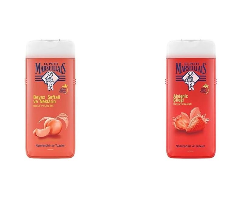 57858324444003299283959 Le Petit Marseillais Duş Jeli Beyaz Şeftali & Nektarin 650 Ml Ve Le Petit Marseillais Duş Jeli Akdeniz Çileği 650 Ml Diğer