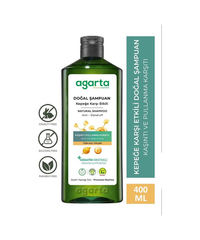 57858324444575499283959 Agarta Doğal Kepeğe Karşı Etkili Şampuan 400 Ml Vegan,tuzsuz
