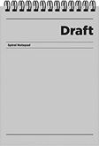 57858324453086799283959 Keskin A5 Çizgili Bloknot Draft - Gri Diğer