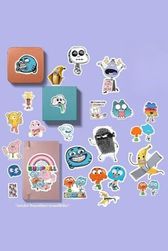 57858324453307599283959 Gumball Paketi/bullet Journal Defter Çıkartma Ajanda Laptop Etiket Diğer