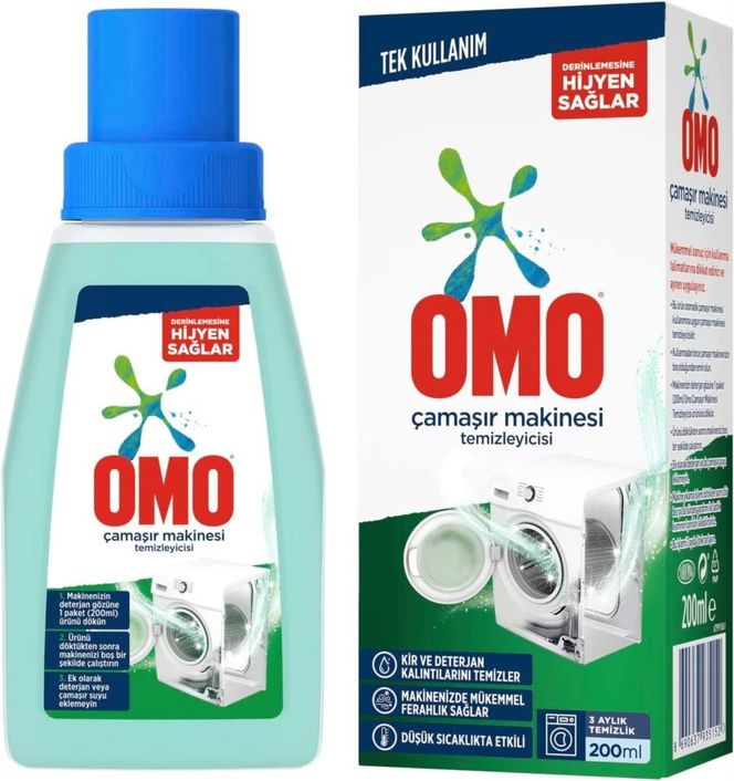 587444785 Omo Çamaşır Makinesi Temizleyicisi 200Ml X 4 Adet