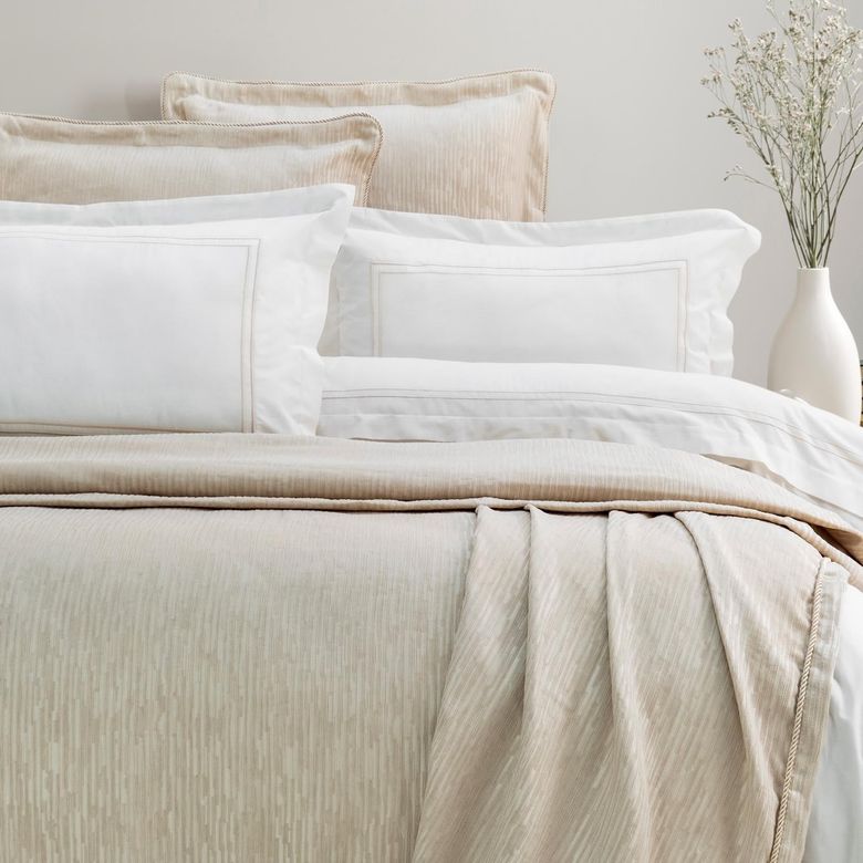 ₺5.999,00 Schafer Home Pavia Şönil Yatak Örtüsü Nevresim Seti 7 Parça Bej