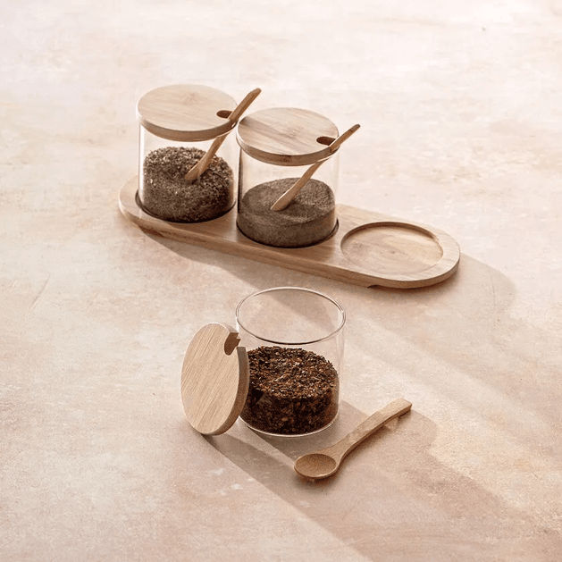 599,99 TL*- Emsan Lia 3'lü Borosilikat Baharat Seti