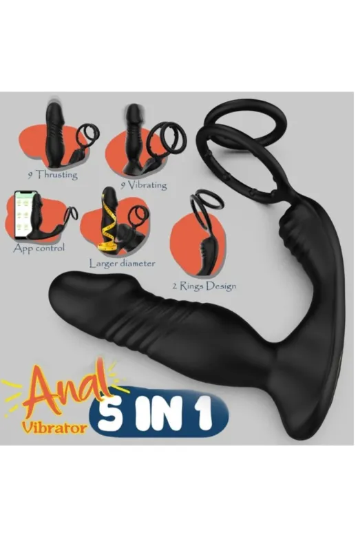 5In1 Telefon Kontrollü Titreşimli İleri Geri Vibratör