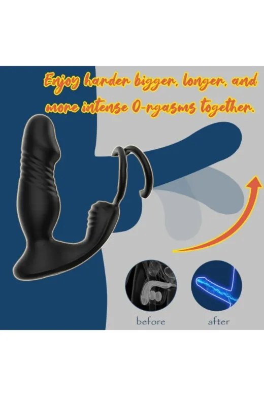 5In1 Telefon Kontrollü Titreşimli İleri Geri Vibratör