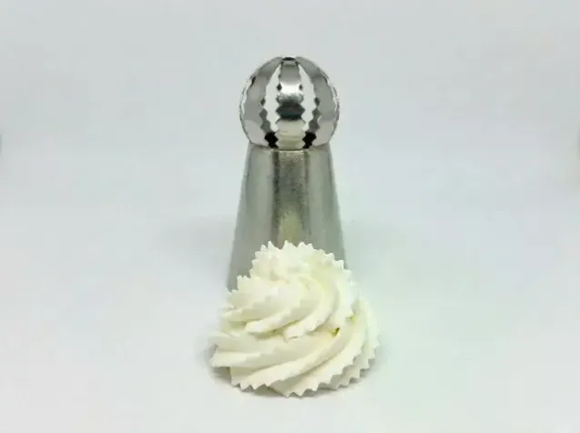 5'li Profesyonel Rus Top Duy Ucu Seti – 5.9 Cm Büyük Boy Paslanmaz Çelik Krema Sıkma Ve Fırfır Uçları